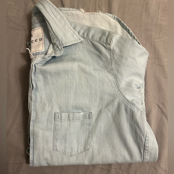 Blue Denim Button Up - Picture 2 of 4